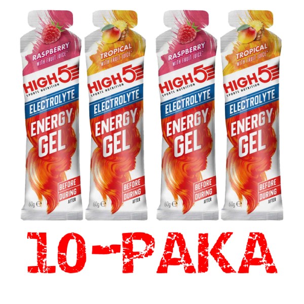 HIGH5 AQUA ELECTROLYTE 60g ENERĢIJAS ŽELEJA 10-paka